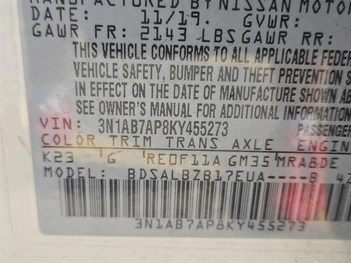 2019 Nissan Sentra S