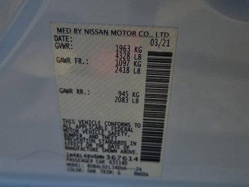 2021 Nissan Altima 2.5 S
