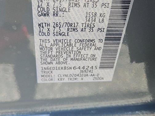2025 Nissan Frontier PRO-4X