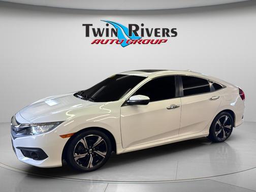 White 2017 Honda Civic Touring