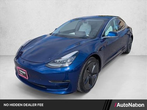 Deep Blue Metallic 2018 Tesla Model 3 Long Range