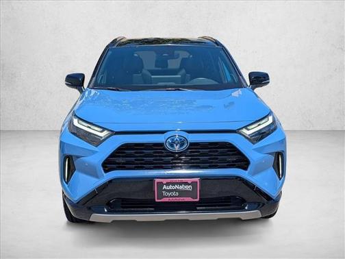 Cavalry Blue/Midnight Black Metallic 2023 Toyota RAV4 Hybrid SE