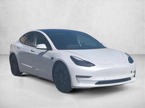Solid Black 2022 Tesla Model 3 Performance