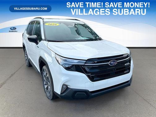 White Pearl 2026 Subaru Forester Hybrid Touring