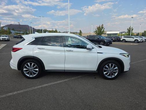 Lunar White 2019 INFINITI QX50 Luxe
