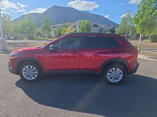Soul Red Crystal 2025 Toyota Corolla Cross LE