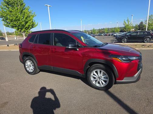 Soul Red Crystal 2025 Toyota Corolla Cross LE