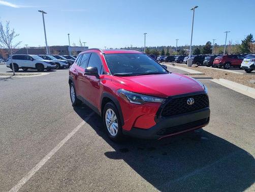 Soul Red Crystal 2025 Toyota Corolla Cross LE