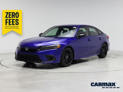 Blue 2022 Honda Civic Sport