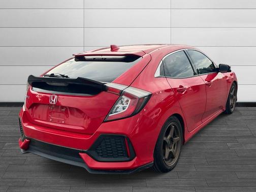 Red 2017 Honda Civic EX