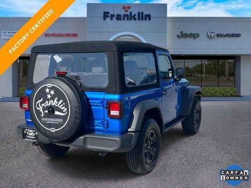 Hydro Blue Pearl 2024 Jeep Wrangler Sport