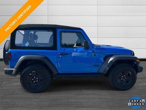 Hydro Blue Pearl 2024 Jeep Wrangler Sport