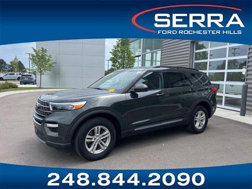 FORGED GREEN METALLIC 2023 Ford Explorer XLT