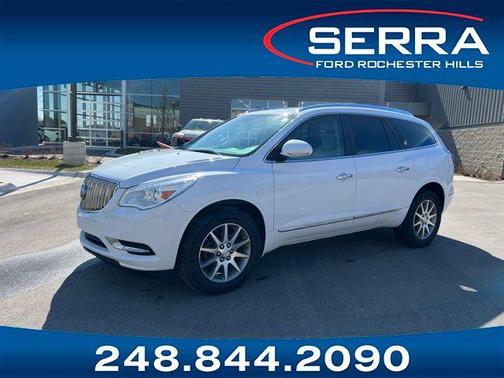 Summit White 2017 Buick Enclave Leather