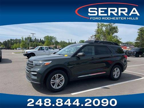 FORGED GREEN METALLIC 2023 Ford Explorer XLT
