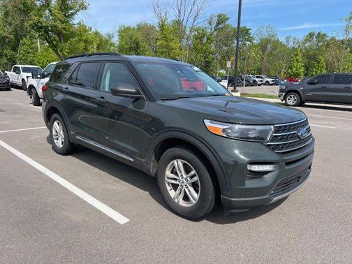 FORGED GREEN METALLIC 2023 Ford Explorer XLT