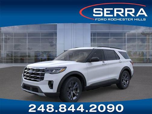 SPACE WHITE METALLIC 2026 Ford Explorer Active
