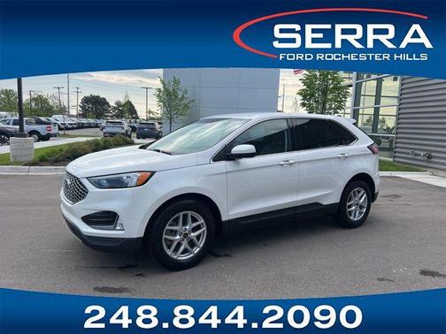 Star White Metallic Tri-Coat 2023 Ford Edge SEL