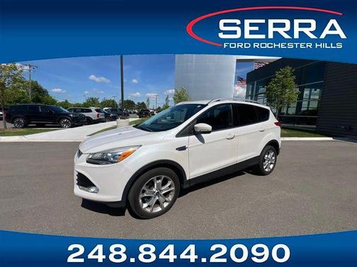 White Platinum Metallic Tri-Coat 2015 Ford Escape Titanium