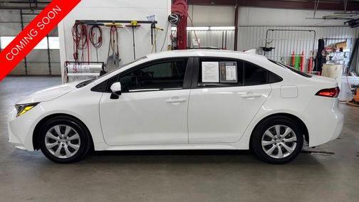 White 2022 Toyota Corolla LE