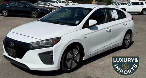 Ceramic White 2018 Hyundai IONIQ Hybrid Blue