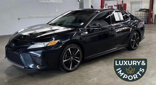 Midnight Black Metallic 2019 Toyota Camry XSE