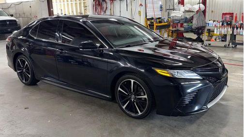 Midnight Black Metallic 2019 Toyota Camry XSE