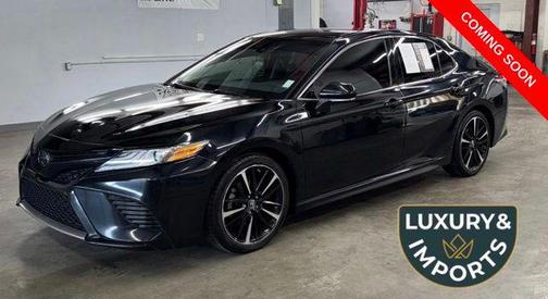 Midnight Black Metallic 2019 Toyota Camry XSE