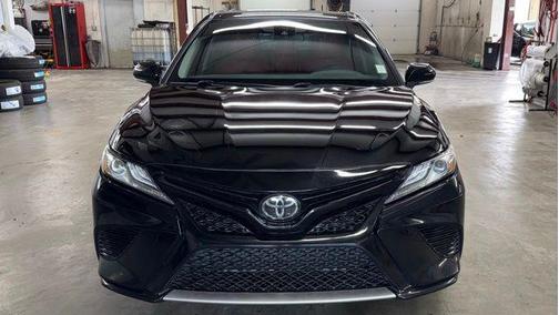 Midnight Black Metallic 2019 Toyota Camry XSE