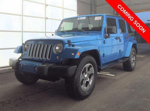Hydro Blue Pearlcoat 2016 Jeep Wrangler Unlimited Sahara