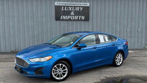 Blue Metallic 2020 Ford Fusion Hybrid SE