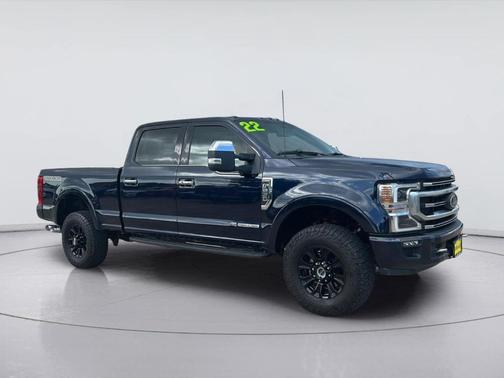 Blue 2022 Ford F-250 Platinum