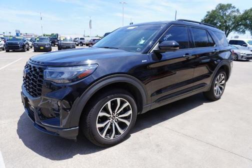 AGATE BLACK METALLIC 2025 Ford Explorer ST-LINE