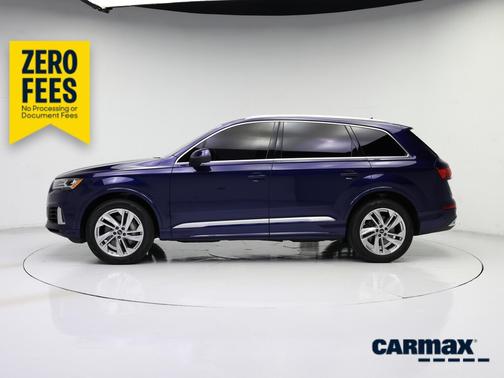 Blue 2022 Audi Q7 Premium Plus