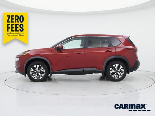 Red 2022 Nissan Rogue SV