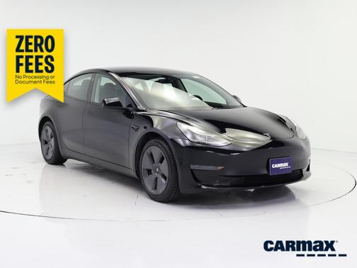 Black 2022 Tesla Model 3