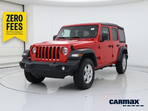 Red 2022 Jeep Wrangler Unlimited Sport S