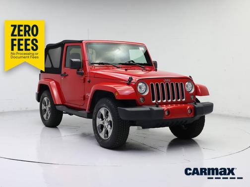 Red 2018 Jeep Wrangler Sahara