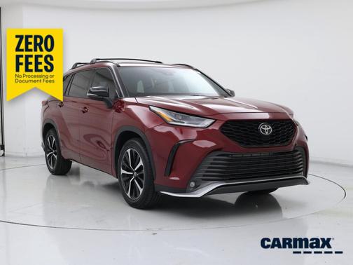 Red 2021 Toyota Highlander XSE