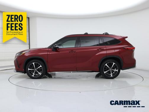 Red 2021 Toyota Highlander XSE