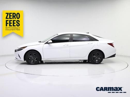 White 2023 Hyundai ELANTRA HEV Blue