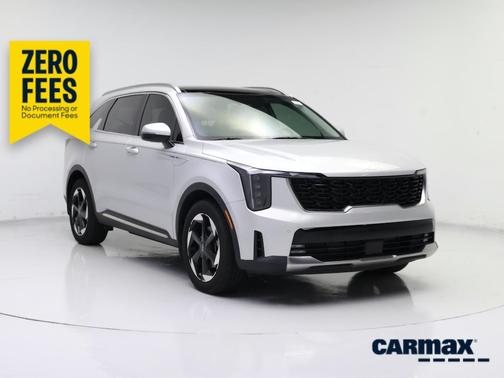 Silver 2025 Kia Sorento Hybrid EX