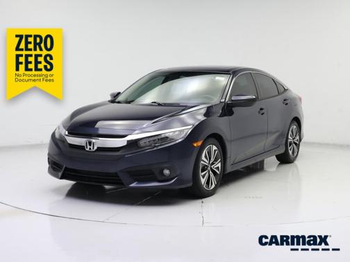 Blue 2017 Honda Civic EX-L