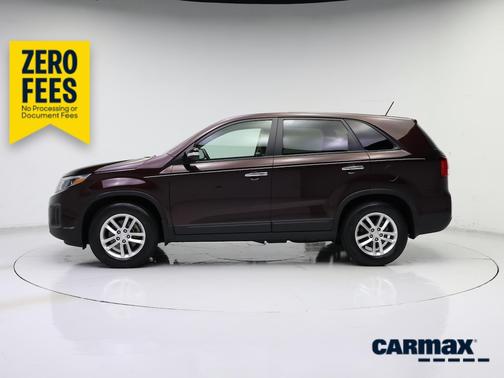 Burgundy 2015 Kia Sorento LX