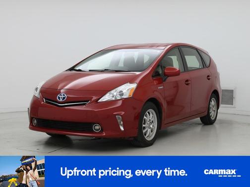 Red 2014 Toyota Prius v Three