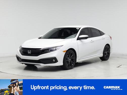 White 2020 Honda Civic EX
