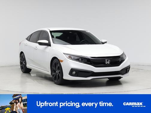 White 2020 Honda Civic EX