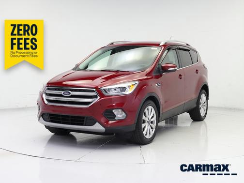 Red 2017 Ford Escape Titanium