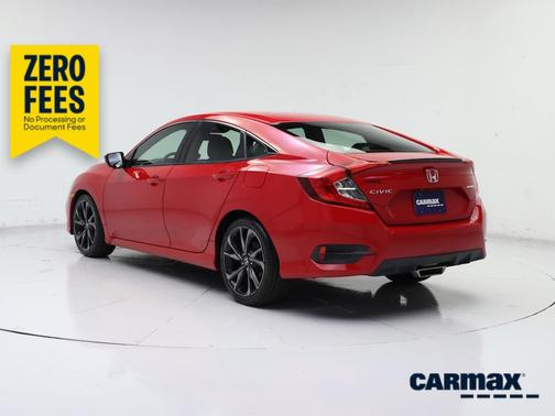 Red 2019 Honda Civic Sport
