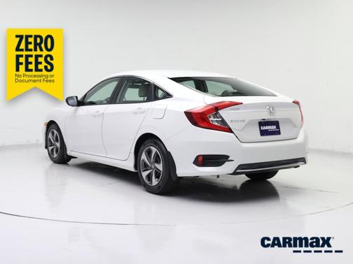White 2019 Honda Civic LX